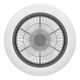 Eglo - LED Aptumšojams griestu ventilators LED/25,5W/230V balts/melns + tālvadības pults