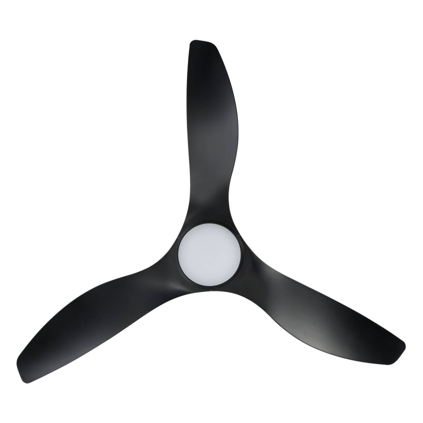 Eglo - LED griestu ventilators LED/19W/230V Ø 132 cm melns + ar tālvadības pulti