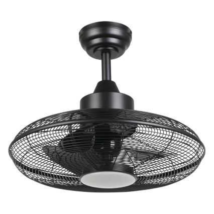 Eglo - LED griestu ventilators LED/15W/230V 3000/4000/5000K diam. 53 cm melns + tālvadības pults