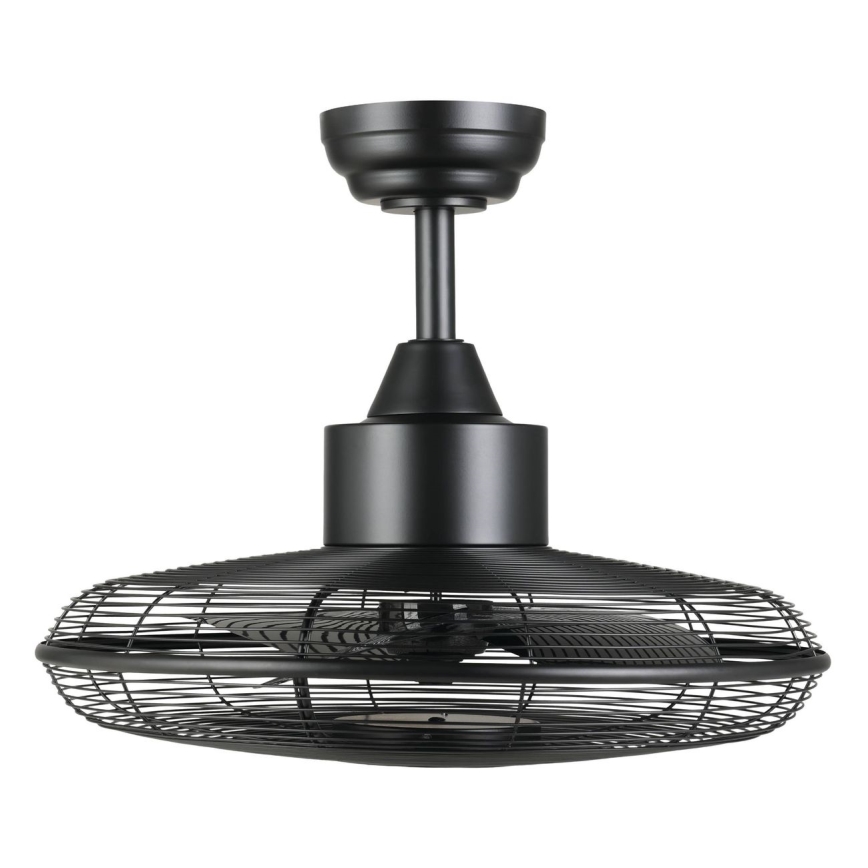 Eglo - LED griestu ventilators LED/15W/230V 3000/4000/5000K diam. 53 cm melns + tālvadības pults