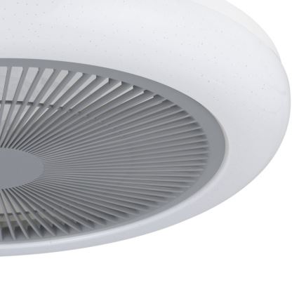 Eglo - LED Aptumšojams griestu ventilators LED/25,5W/230V pelēka + tālvadības pults