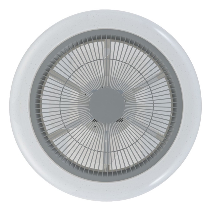 Eglo - LED regulējams griestu ventilators LED/25,5W/230V pelēks + tālvadība