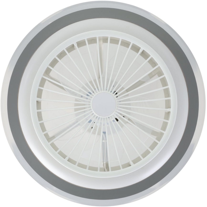 Eglo - LED Aptumšojams griestu ventilators LED/25,5W/230V balta/pelēka 2700-6500K + tālvadības pults