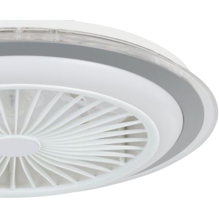 Eglo - LED Aptumšojams griestu ventilators LED/25,5W/230V balta/pelēka 2700-6500K + tālvadības pults