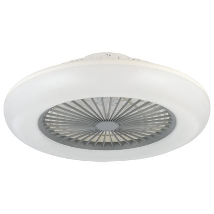 Eglo - LED aptumšojams griestu ventilators 3xLED/12,6W/230V 2700-6500K Ø 55 cm pelēks + tālvadības pults