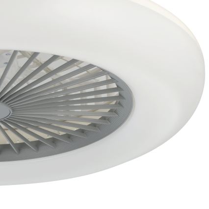 Eglo - LED aptumšojams griestu ventilators 3xLED/12,6W/230V 2700-6500K Ø 55 cm pelēks + tālvadības pults