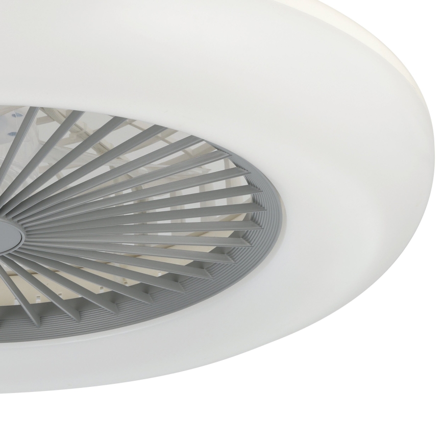 Eglo - LED aptumšojams griestu ventilators 3xLED/12,6W/230V 2700-6500K Ø 55 cm pelēks + tālvadības pults