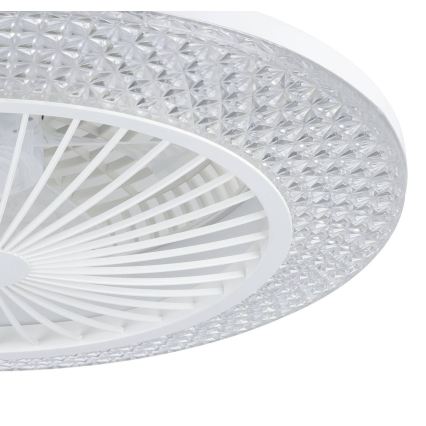 Eglo - LED dimmējamais griestu ventilators 3xLED/12,6W/230V 2700-6500K Ø 55 cm balts + ar tālvadības pulti