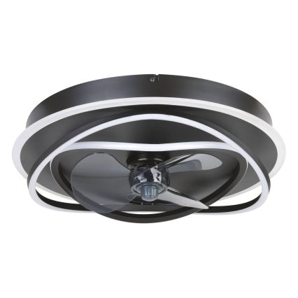 Eglo - regulējams LED griestu ventilators 4xLED/9W/230V 2700-6500K Ø 50 cm melns + tālvadības pults
