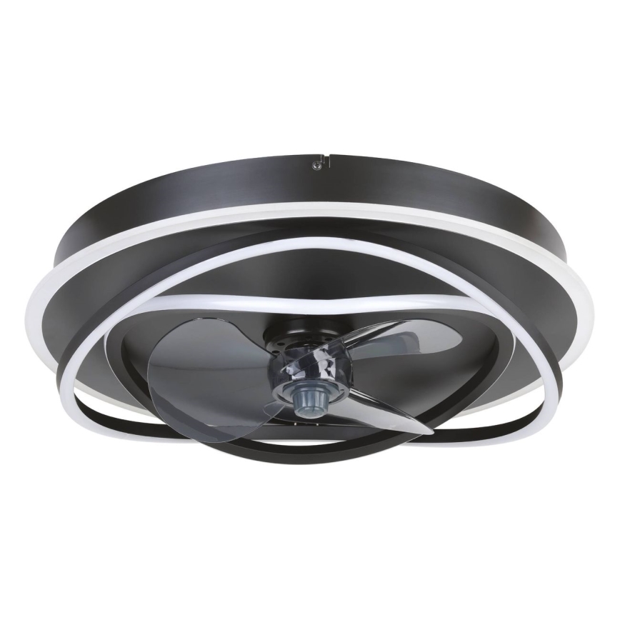 Eglo - regulējams LED griestu ventilators 4xLED/9W/230V 2700-6500K Ø 50 cm melns + tālvadības pults