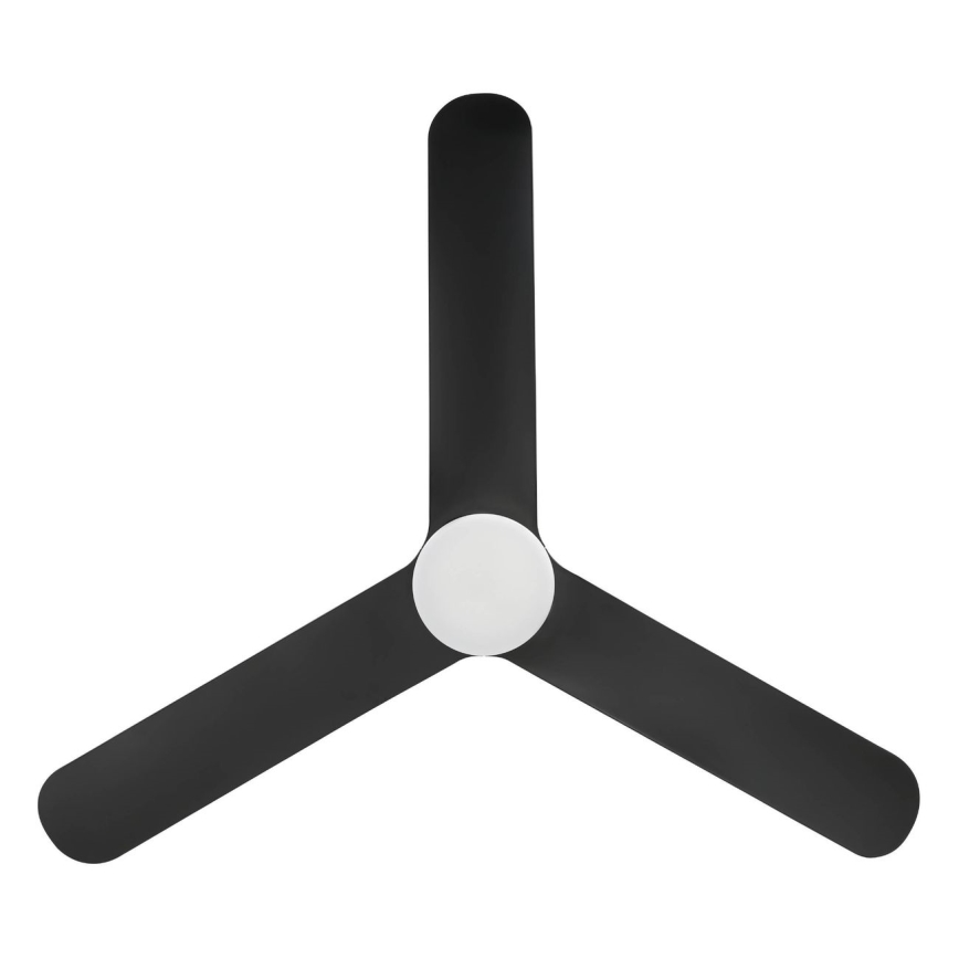 Eglo - LED dimējams griestu ventilators LED/17W/230V 3000/4000/5000K diam. 132 cm melns + tālvadība