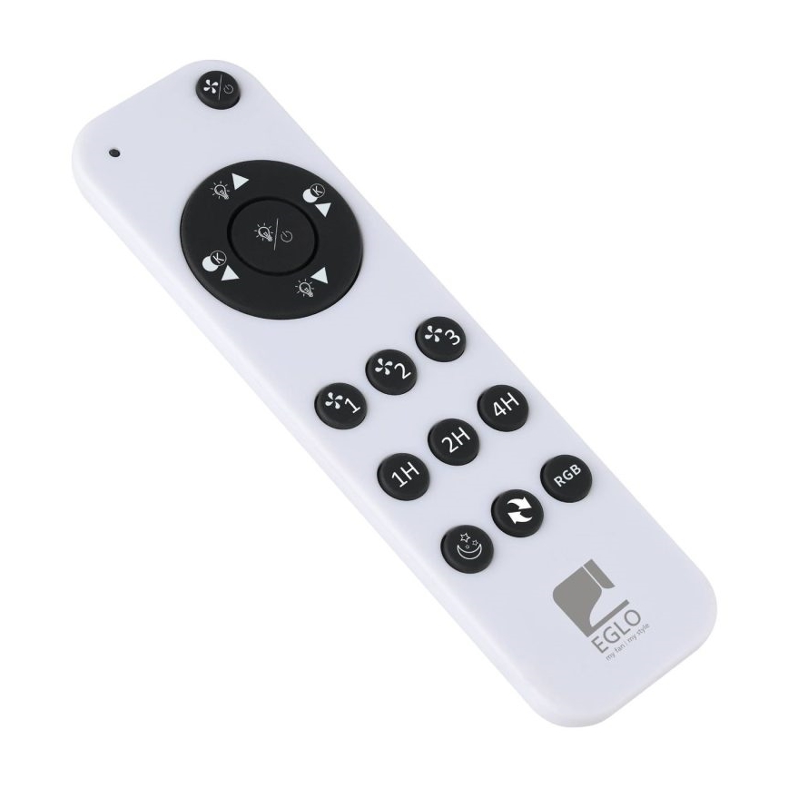 Eglo - LED RGBW regulējams griestu ventilators LED/36W/230V 3000-6500K melns + tālvadība