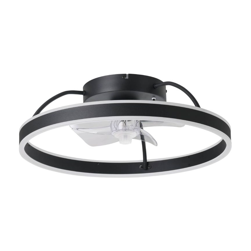 Eglo - LED RGBW Regulējams griestu ventilators LED/36W/230V 3000–6500K Ø 50 cm melns + ar tālvadības pulti