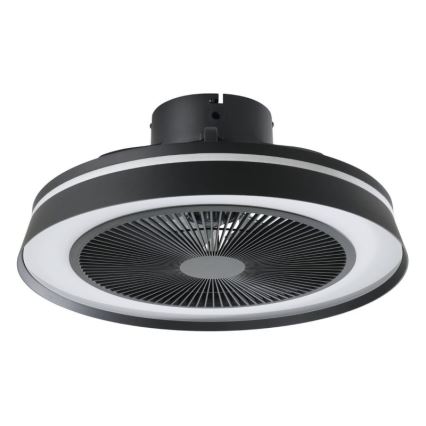Eglo - LED RGBW regulējams griestu ventilators 3xLED/8,5W/230V+LED/6W 2700-6500K Ø 48 cm melns + tālvadības pults