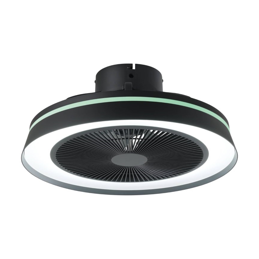 Eglo - LED RGBW regulējams griestu ventilators 3xLED/8,5W/230V+LED/6W 2700-6500K Ø 48 cm melns + tālvadības pults