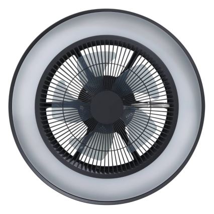 Eglo - LED RGBW regulējams griestu ventilators 3xLED/8,5W/230V+LED/6W 2700-6500K Ø 48 cm melns + tālvadības pults