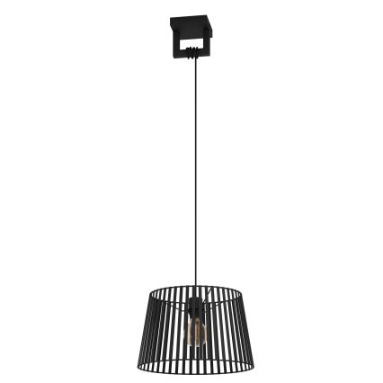 Eglo - Lustra ar auklu 1xE27/40W/230V melna
