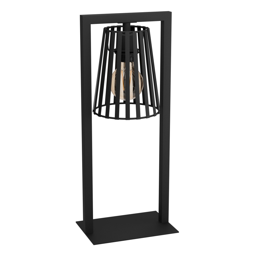 Eglo - Galda lampa 1xE27/40W/230V melna