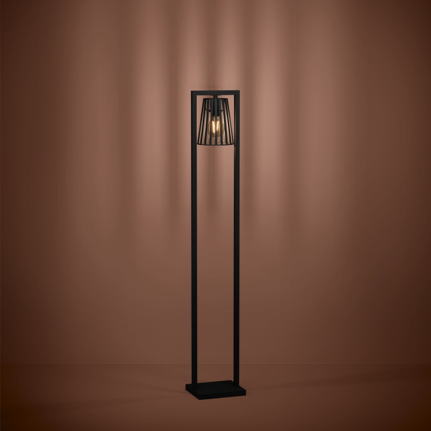 Eglo - Grīdas stāvlampa 1xE27/40W/230V melna