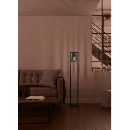 Eglo - Grīdas stāvlampa 1xE27/40W/230V melna