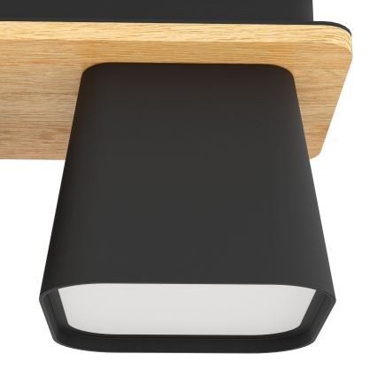 Eglo - Griestu lampa 2xE27/40W/230V melna/brūna