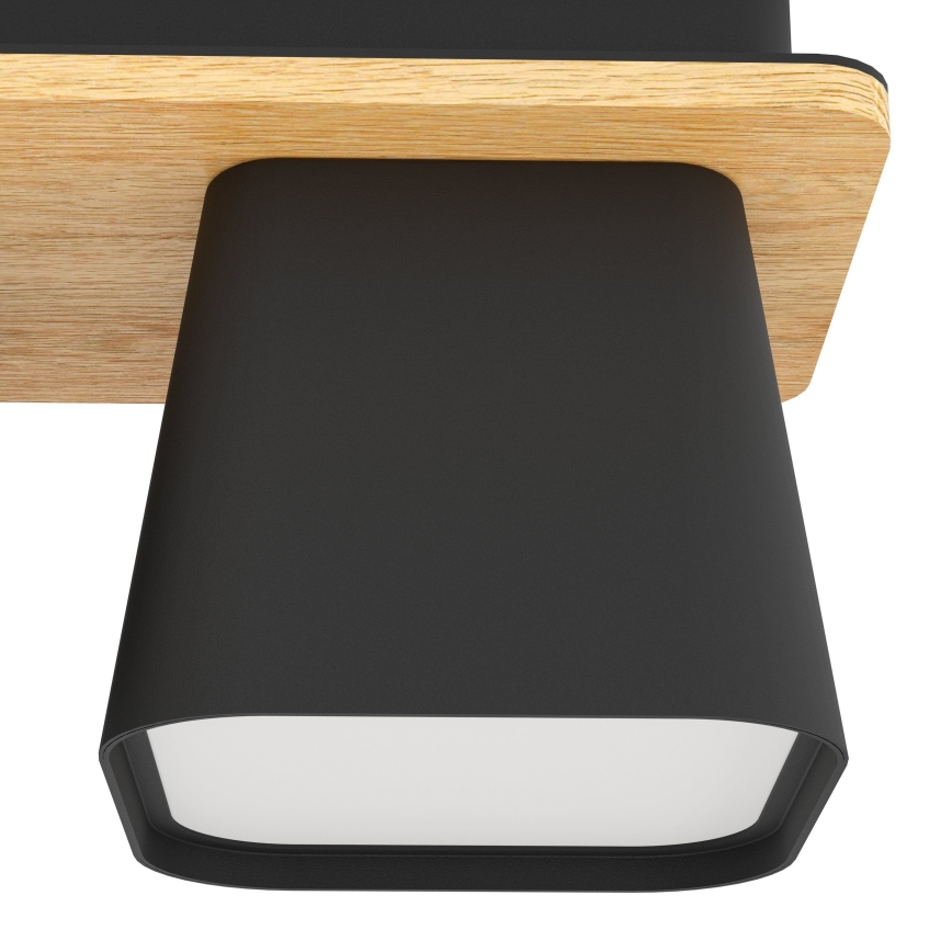 Eglo - Griestu lampa 2xE27/40W/230V melna/brūna
