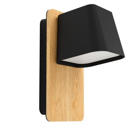 Eglo - Sienas lampa 1xE27/40W/230V melna/brūna