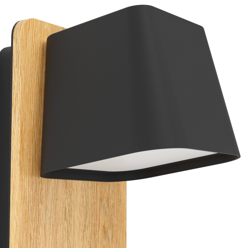 Eglo - Sienas lampa 1xE27/40W/230V melna/brūna
