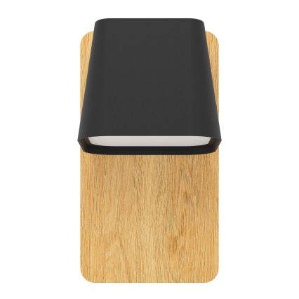 Eglo - Sienas lampa 1xE27/40W/230V melna/brūna