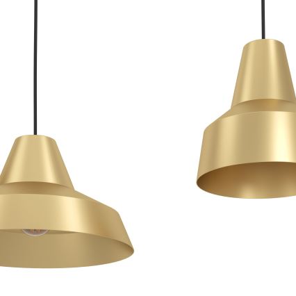 Eglo - Lustra ar auklu 3xE27/40W/230V zelta