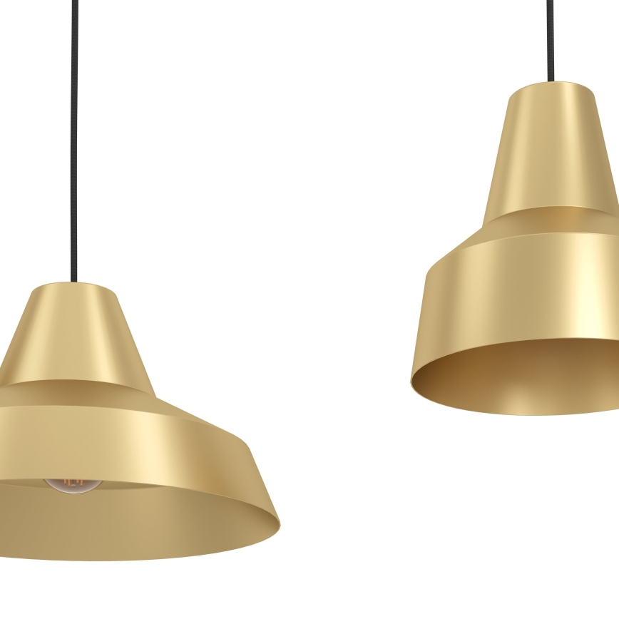 Eglo - Lustra ar auklu 3xE27/40W/230V zelta