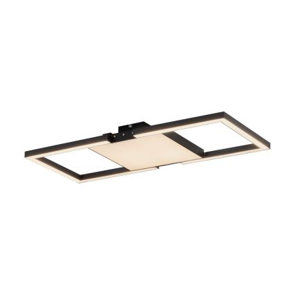 Eglo - LED Aptumšojama griestu lampa LED/26,2W/230V 2700-6500K melna + tālvadības pults
