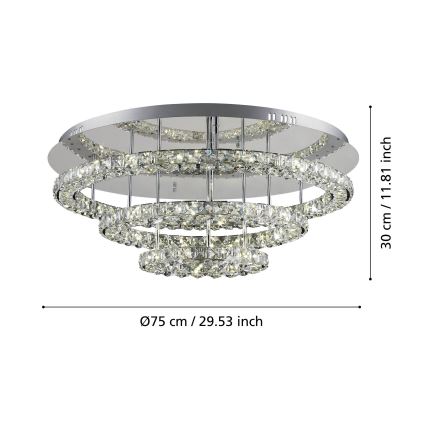 Eglo - LED Griestu lampa LED/61W/230V