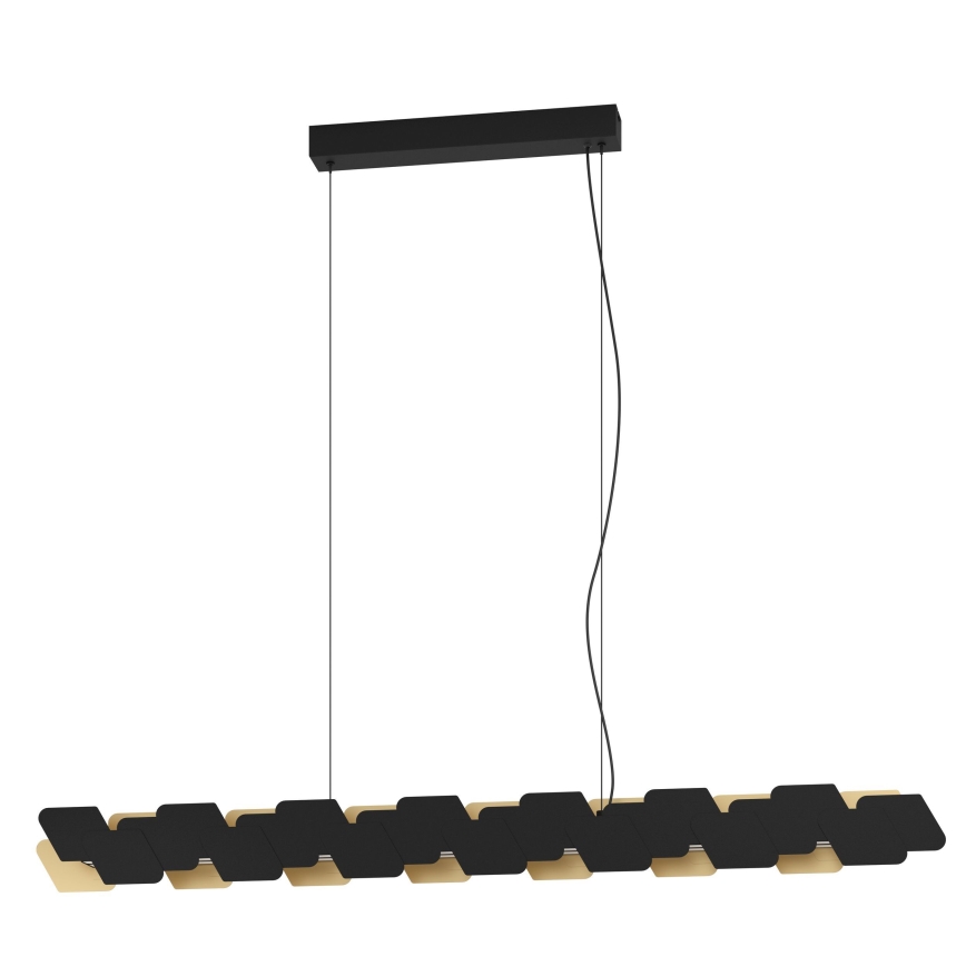 Eglo - LED Aptumšojama lustra ar auklu LED/44W/230V 3000K melna/zelta