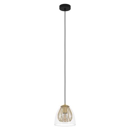 Eglo - Lustra ar auklu 1xE27/40W/230V zelta