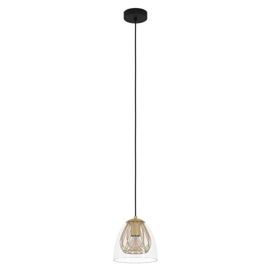 Eglo - Lustra ar auklu 1xE27/40W/230V zelta