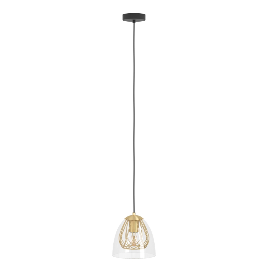 Eglo - Lustra ar auklu 1xE27/40W/230V zelta
