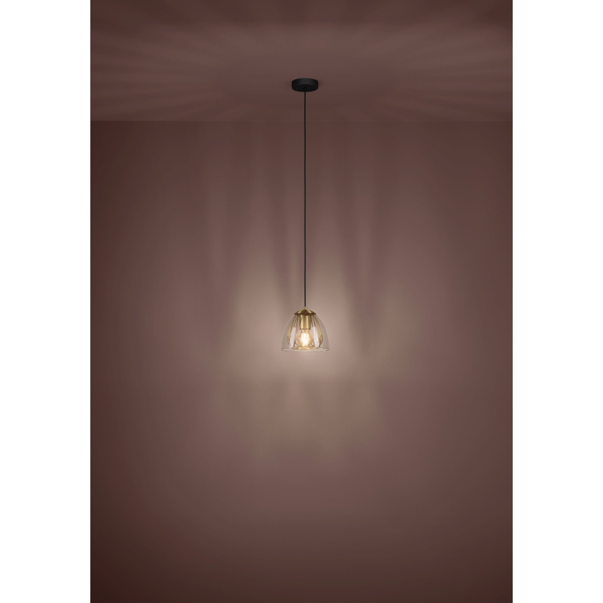 Eglo - Lustra ar auklu 1xE27/40W/230V zelta