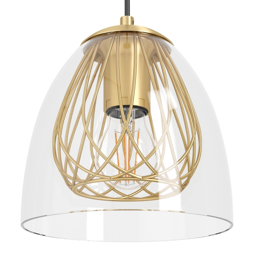 Eglo - Lustra ar auklu 4xE27/40W/230V zelta