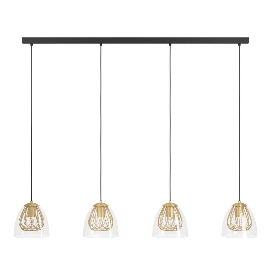 Eglo - Lustra ar auklu 4xE27/40W/230V zelta