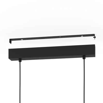 Eglo - Lustra ar auklu 3xE27/28W/230V melna
