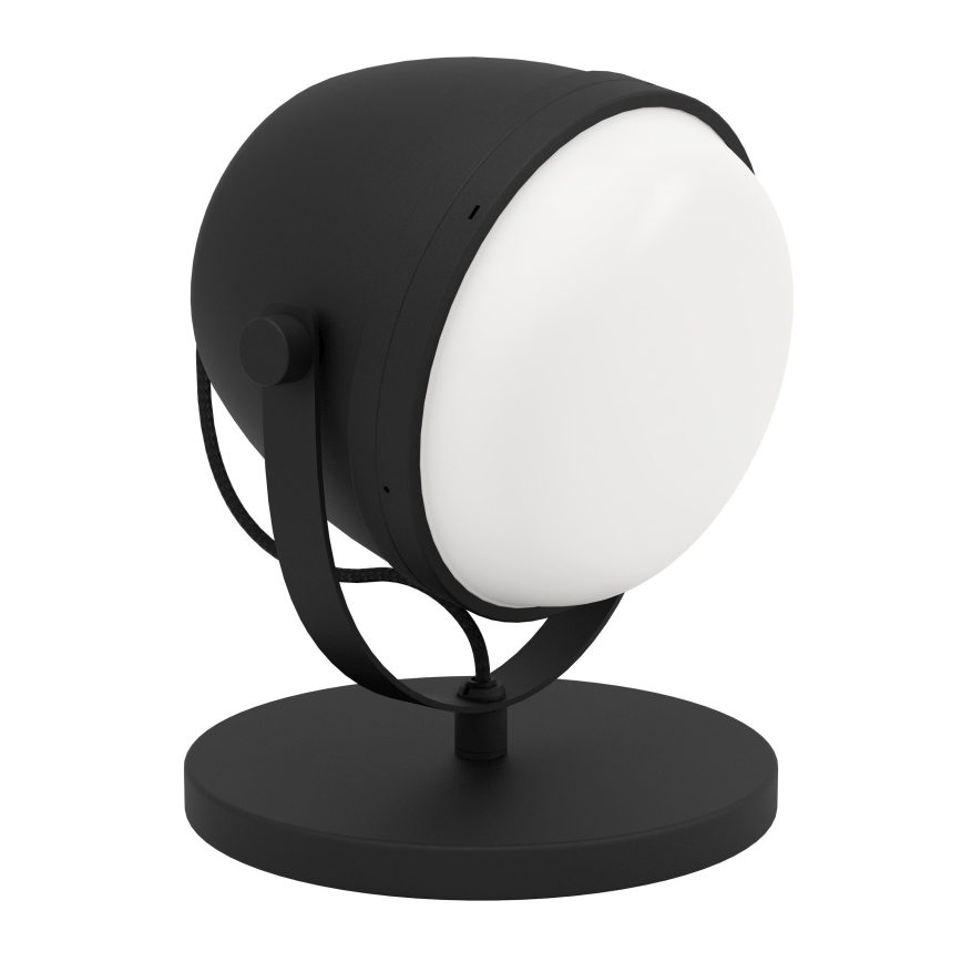 Eglo - Galda lampa 1xE27/28W/230V melna