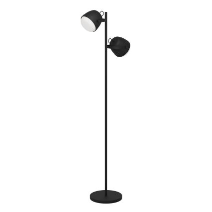 Eglo - Grīdas stāvlampa 2xE27/28W/230V melna