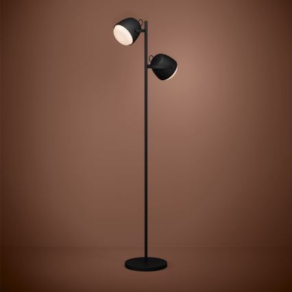 Eglo - Grīdas stāvlampa 2xE27/28W/230V melna