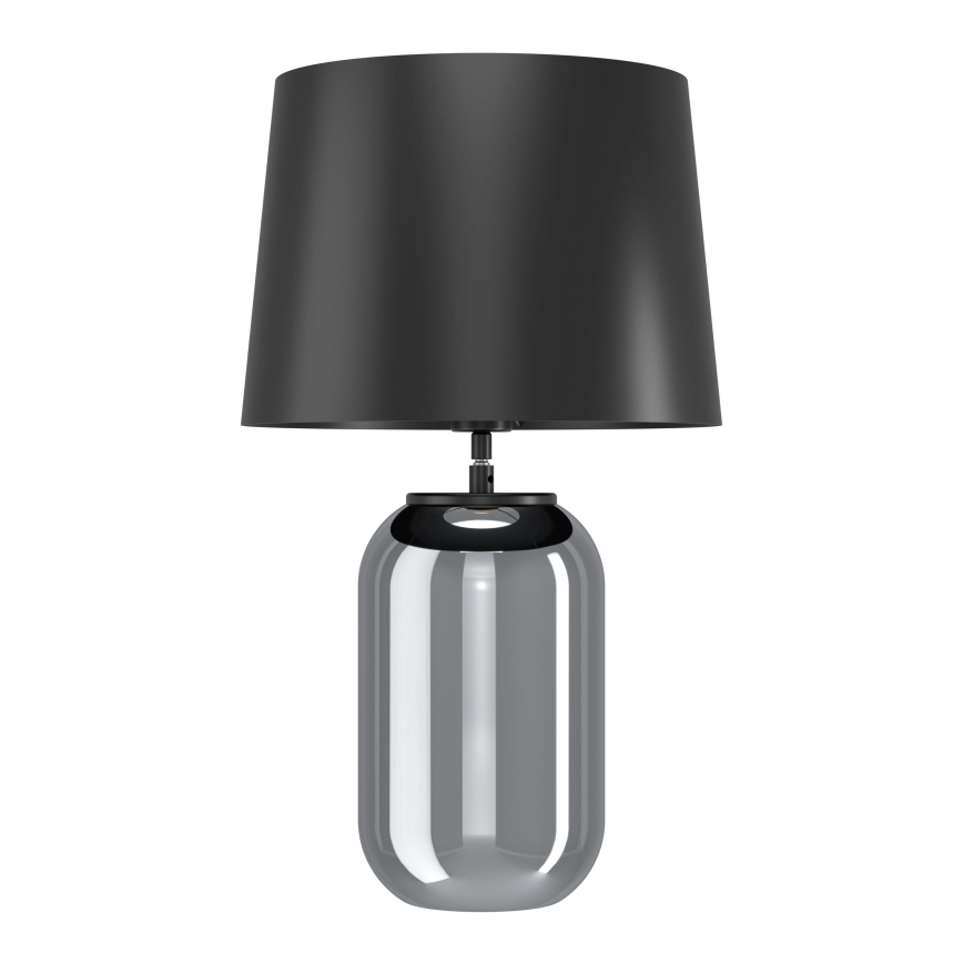 Eglo - Galda lampa 1xE27/40W/230V melna/dūmakains