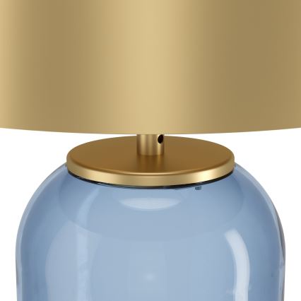Eglo - Galda lampa 1xE27/40W/230V zelta/zila