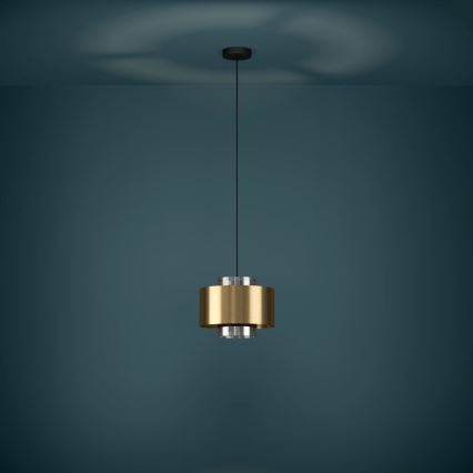 Eglo - Lustra ar auklu 1xE27/40W/230V zelta