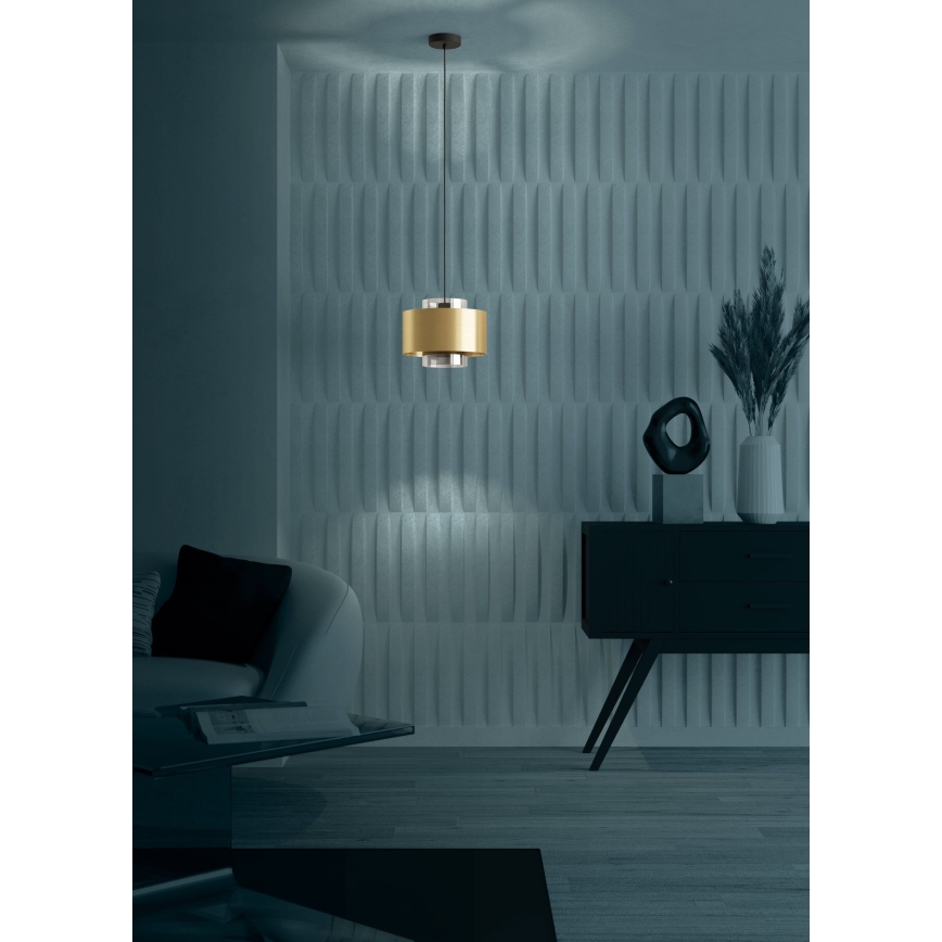 Eglo - Lustra ar auklu 1xE27/40W/230V zelta