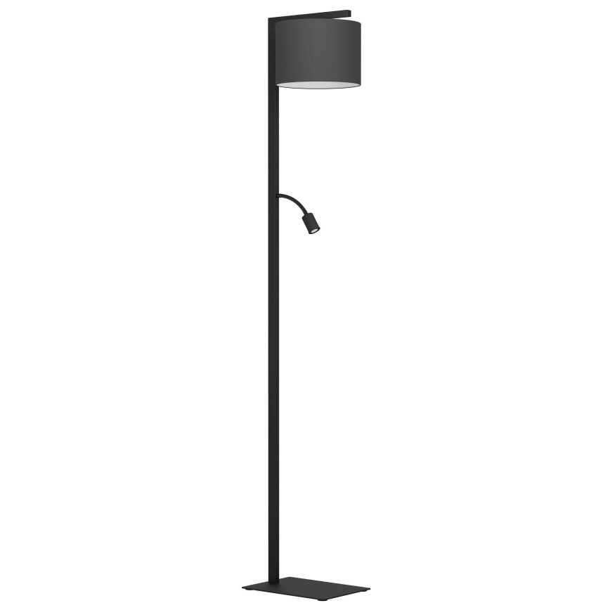 Eglo - LED Grīdas stāvlampa 1xE27/40W/230V + LED/3,8W 3000K melna