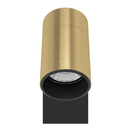 Eglo - LED Sienas starmetis 1xGU10/4,5W/230V 3000K melna/zelta